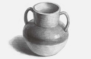 素描陶罐的画法解析图