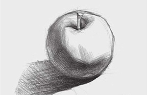 高中素描苹果画法