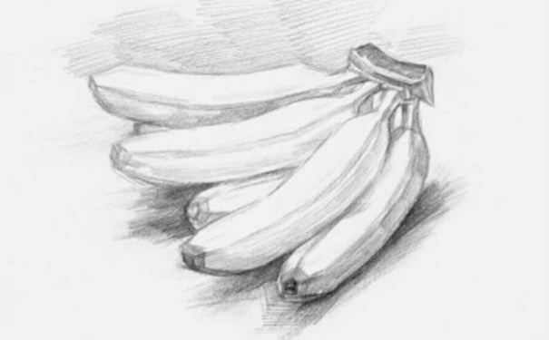 素描香蕉步骤图二