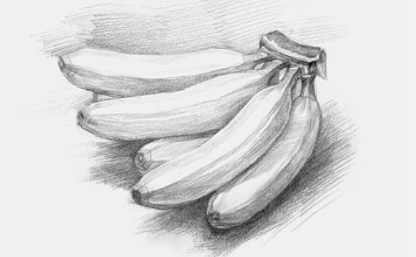 素描香蕉步骤图三