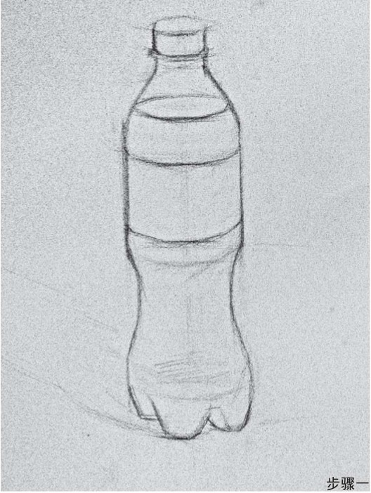 素描可口可乐瓶步骤图