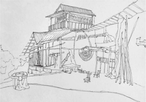 乡村农舍的画法（3）