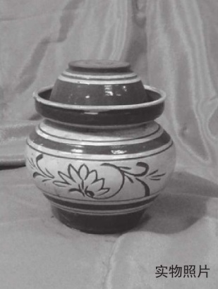 印花陶罐实物照片