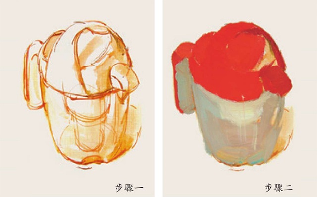 色彩豆浆机的画法（1）