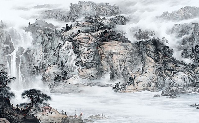 当代中国水墨画(也称中国画)目前的状态是传统,现代和抽象三大类型