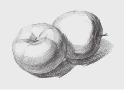 两个素描苹果的画法（3）