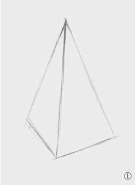 四棱锥体结构的画法（1）