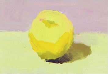 色彩黄苹果的画法（3）