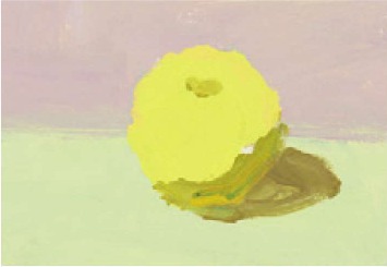 色彩黄苹果的画法（2）