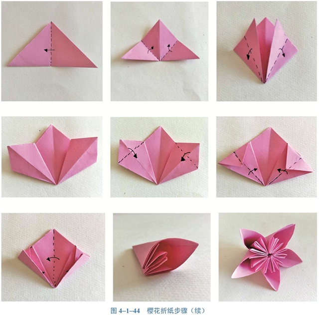 樱花折纸步骤（1）