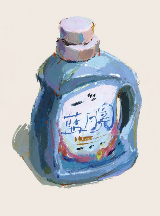 洗洁液壶的画法（4）