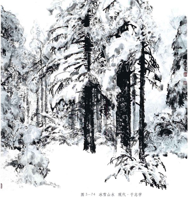 山水画中风、雨、雪的画法（4）