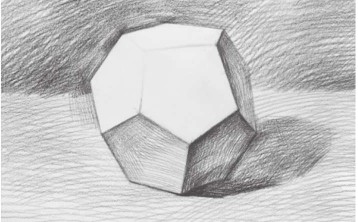 石膏正五边形多面体的画法（3）