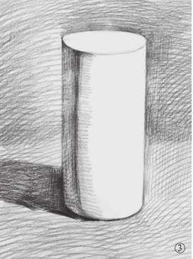 石膏圆柱体的画法（3）