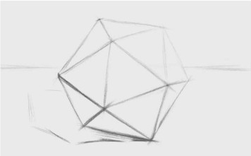 石膏正三角形多面体的画法（1）