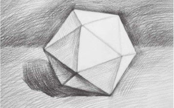 石膏正三角形多面体的画法（3）
