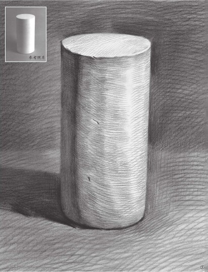 石膏圆柱体的画法（4）