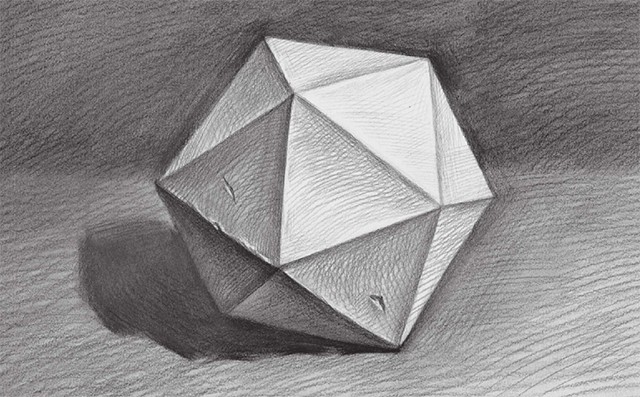 石膏正三角形多面体的画法（5）
