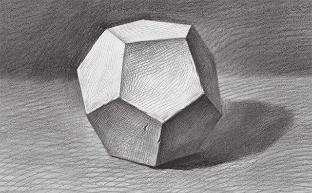 石膏正五边形多面体的画法（5）