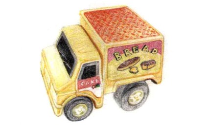儿童黄色面包车怎么画（3）