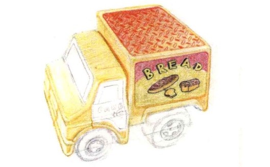 儿童黄色面包车怎么画（2）