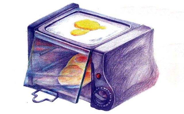 儿童画烤箱怎么画（8）