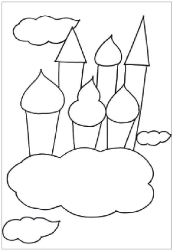 儿童美术梦幻城堡怎么画（1）